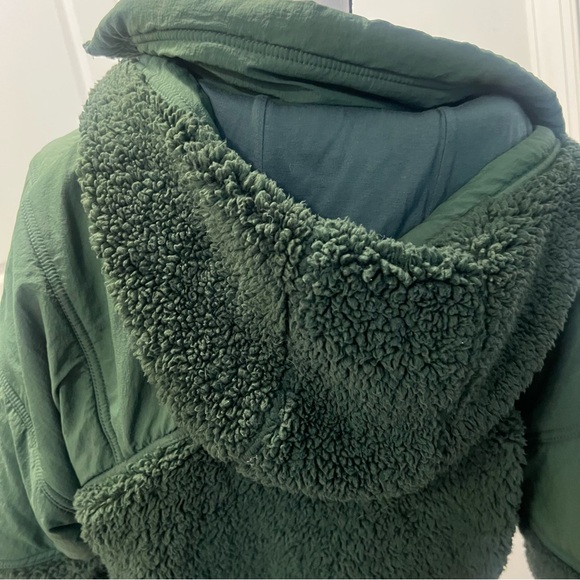 Free People Forest Green Fleece Jacket - Picture 4 of 11